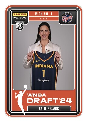 #ad CAITLIN CLARK 2024 INSTANT WNBA DRAFT NIGHT #1 PRESALE Avg35DayWait $6.78
