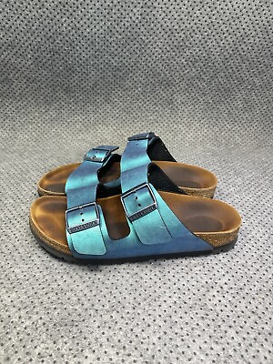 #ad Birkenstock Arizona Metallic Teal Sandals Size 6 Women’s $35.00