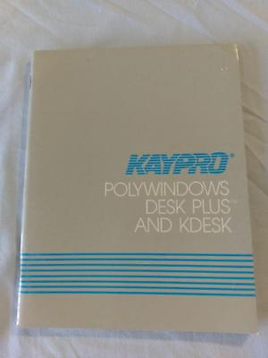 #ad KAYPRO Polywindows Desk Plus and KDesk Manual PC 10 $14.95