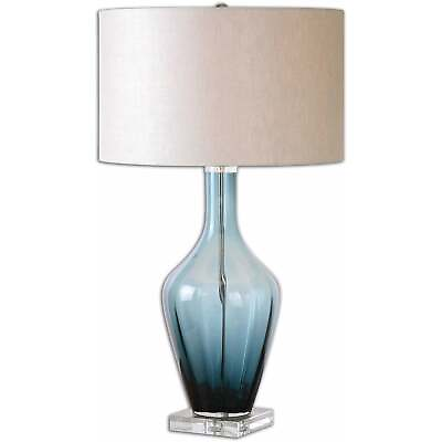 #ad Uttermost 26191 1 Hagano Blue Glass Table Lamp $380.60