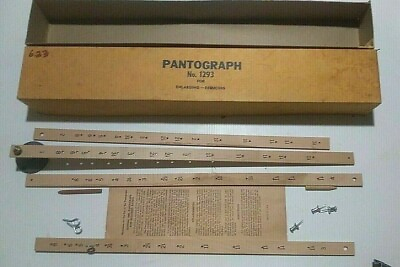 #ad Wooden Pantograph No. 1293 with Original Box and Paperwork $24.95