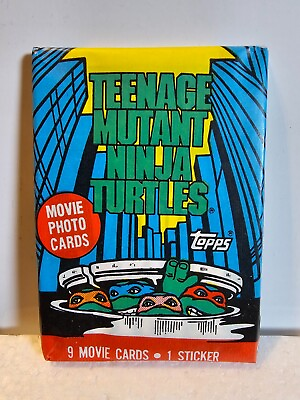 #ad 1990 Topps Teenage Mutant Ninja Turtles TMNT Sealed Trading Card Pack NEW $3.00