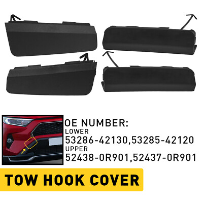 #ad For 21 20 22 2019 Tow Hook 2023 Toyota Front Bumper Eye Cover Cap Set of 4 $18.99