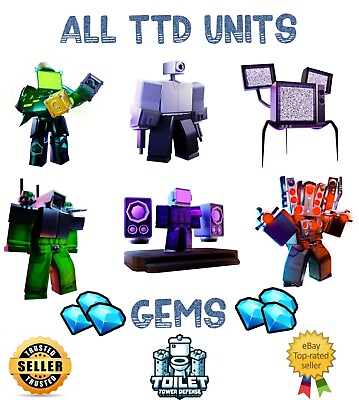 #ad Toilet Tower Defense All Units and Gems Lowest and Fast Delivery‼️ $5.99