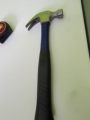 #ad 16 Oz Curved Claw Hammer Tool Blue $13.45