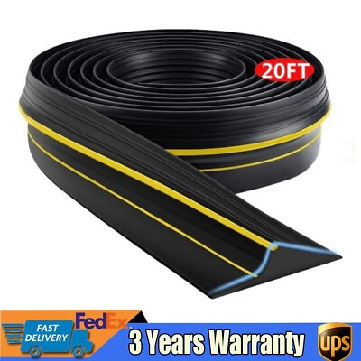 #ad 20Ft Garage Door Floor Strip Bottom Seal Threshold Rubber Weather Replacement US $35.91