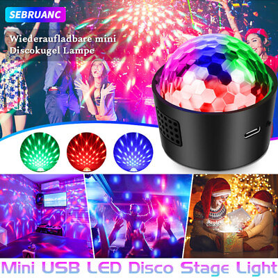 #ad USB Mini LED Disco Stage Light Party Club KTV Bar Magic Ball Lighting dj Lights $5.59