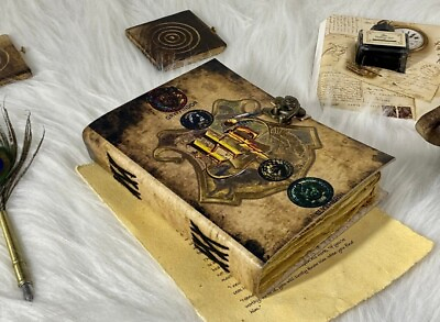 #ad harry potter phoenix wizard vintage leather journal gifts for men women $33.29