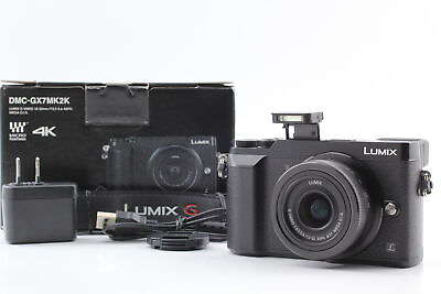 #ad Top MINT Panasonic Lumix DMC GX7 MK2 GX80 GX85 Black12 32mm Lens kit JAPAN $549.99