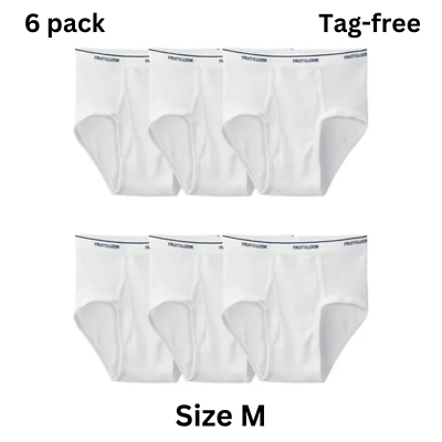 #ad #ad Fruit of the Loom Men#x27;s White Briefs UnderWears 6 Pack Sizes S to 3XL New $14.39