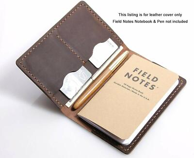 #ad Leather Journal Field Notes Moleskine Leather Cover for 3.5 x 5.5quot; size notebook $17.99