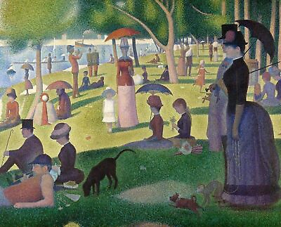 #ad A Sunday on La Grande Jatte 1884 by Georges Seurat art painting print $11.69