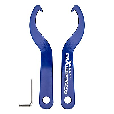 #ad Universal C Spanner Hook Wrench Set Coilover Spring Adjustment Tool Steel Spanne $28.63