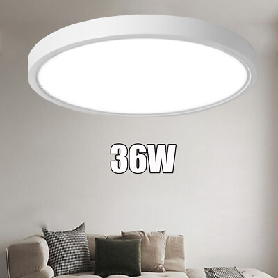 #ad 36W LED Ceiling Down Light 6000K Thin Flush Mount Kitchen Home Fixture Lamp $23.99