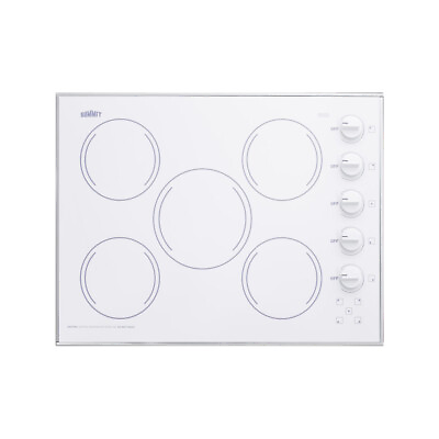#ad Summit CR5B274W 27quot; Electric Radiant Cooktop with Manual Controls 5 Burner $1096.33