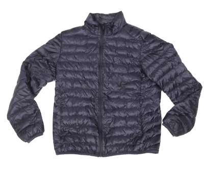 #ad UNIQLO Navy Blue Quilted Ultra Light Down Extra Warm Mens Coat Jacket size M 635 $49.95