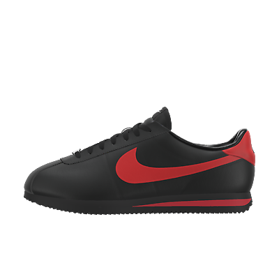 #ad Men#x27;s Nike Cortez Prm Leather 2024 Black Red Swoosh Classic All Sizes $169.99