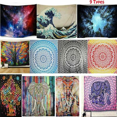 #ad Psychedlic Mandala Wall Tapestry Hippie Flower Art Wall Hanging Blanket Decorate $10.69