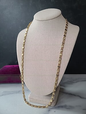 #ad Avon Finishing Touch Gold Tone Necklace NEW IN ORGINAL BOX $34.95