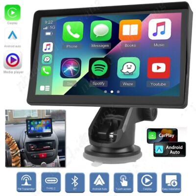#ad 7 Portable Wireless Apple CarPlay Android Auto Touch Screen Car Radio Stereo $52.99