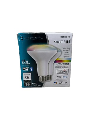 #ad Eco Smart Smart Bulbs BR30 65W replacement Dimmable LED Light 2 Pack $14.99