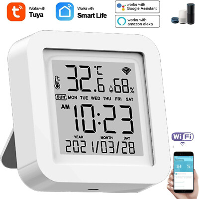 #ad Smart WiFi ℉ ℃ Temperature Humidity Sensor Hygrometer Thermometer Monitor U8S2 $14.99