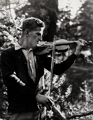 #ad 1927 Vintage CEDRIC WRIGHT Photographer By ANSEL ADAMS Violin Music Photo Art $124.36