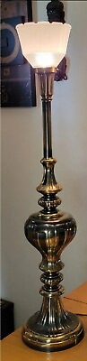#ad Vintage Hollywood Regency MCM Regency Rembrant Table Lamp Brass Torchiere $95.00