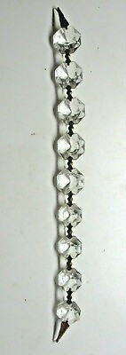 #ad Schonbek Swarovski Chandelier Deco Hand Cut 9 Part Octagon Crystals 1 Antique $27.90
