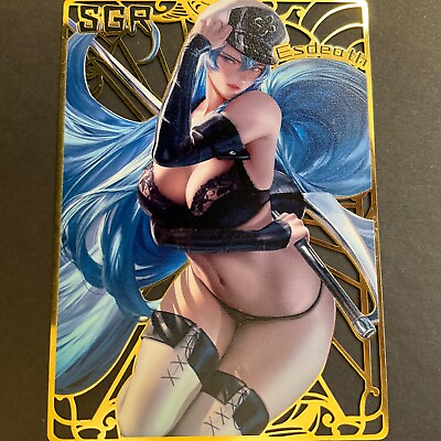 #ad Goddess Story Gold METAL Card Maiden Party Serial Number # 200 Esdeath $14.99