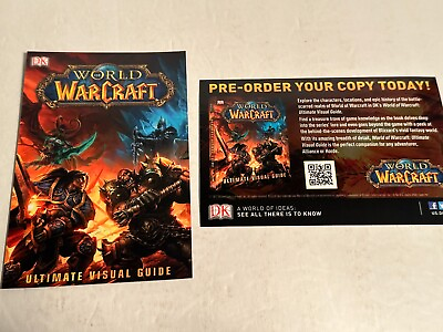 #ad WORLD OF WARCRAFT Video Game book lot of 2 6 x 4 promo postcards 2013 Blizzard $9.99