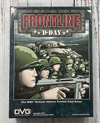 #ad DVG Frontline D Day: The WWII Tactical Infantry Combat Card Game OPEN BOX $35.99