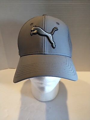 #ad Puma Fitted Gray Hat Size LG XL Baseball Cap $10.97