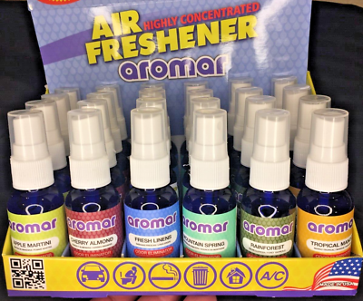 #ad Aromar Air Freshener Display Of 24 See Pics For All The Scents For Home And Car $36.00