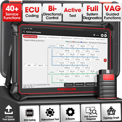 #ad KINGBOLEN K10 Car Bi directional Coding Scanner Full System Auto Diagnostic Tool $779.00