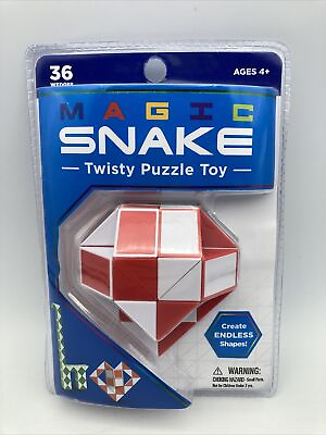 #ad Magic Snake Cube Twist Puzzle 36 Wedges Sensory Fidget Kids Toy $10.99