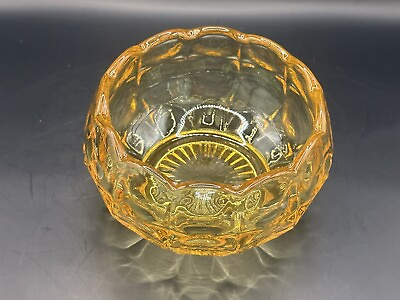 #ad Glass Yellow Bowl Classic Vintage Serving Bowl $12.57