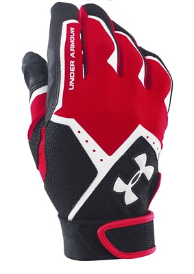 #ad Under Armour Men#x27;s Clean Up VI Batting Gloves 1267426 600 RED $19.99