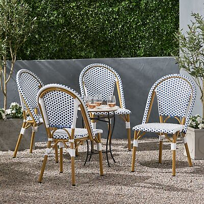 #ad Desire Outdoor French Bistro Chair Set of 4 $432.01