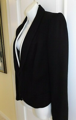 #ad INC Black amp; White Tuxedo Style Ladies Jacket Size Medium Blazer Perfect $34.00