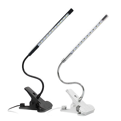 #ad Dimmable USB LED Reading Studying Light Clip on Clamp Bed Book Table Desk Lamp $15.99