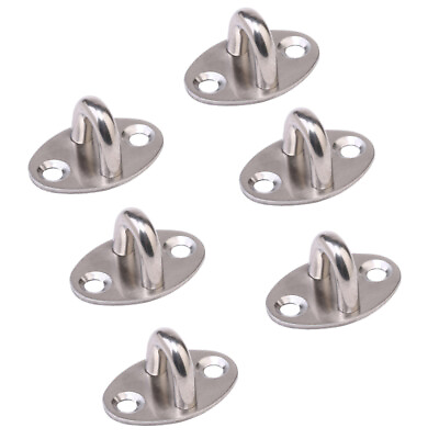 #ad Home Ceiling Wall Mount Anchor Stainless Steel Heavy Duty U Hook 6pcs $10.32