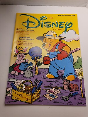 #ad Vintage The Disney Catalog Spring Summer 1996 Pooh Piglet Gardening Cover $6.99