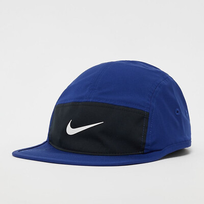 #ad Nike Dri Fit Fly Unstructured S M Blue Training Hat Cap Strapback FB5624 455 NEW $26.99
