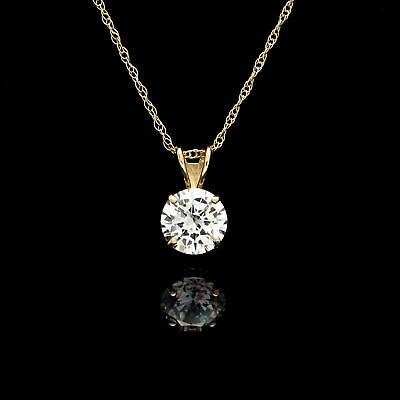 #ad #ad 0.50 Ct Round Cut Simulated Diamond Gold Plated 925 Sterling Silver Pendant $1.00