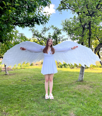 #ad Big movable white angel dancing wings cosplay for wedding for women photo props $99.79