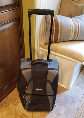 #ad Nike Golf Black Roller Expandable Travel Luggage Bag Suitcase Carry READ $59.97