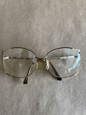 #ad VINTAGE WILSHIRE GLASSES MOD 239 GOLD FRAME 58 18 MADE IN JAPAN AS IS $19.95