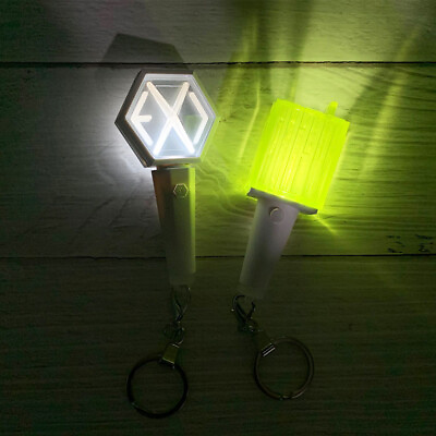#ad Kpop Mini Fanlight Lightstick KeyChain EXO NCT Concert Light Stick Glow Lamp NEW $17.93