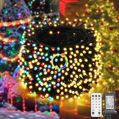 #ad LYHOPE Christmas Lights 98.4ft 300 LED Christmas Fairy Lights Warm White amp; ... $58.08